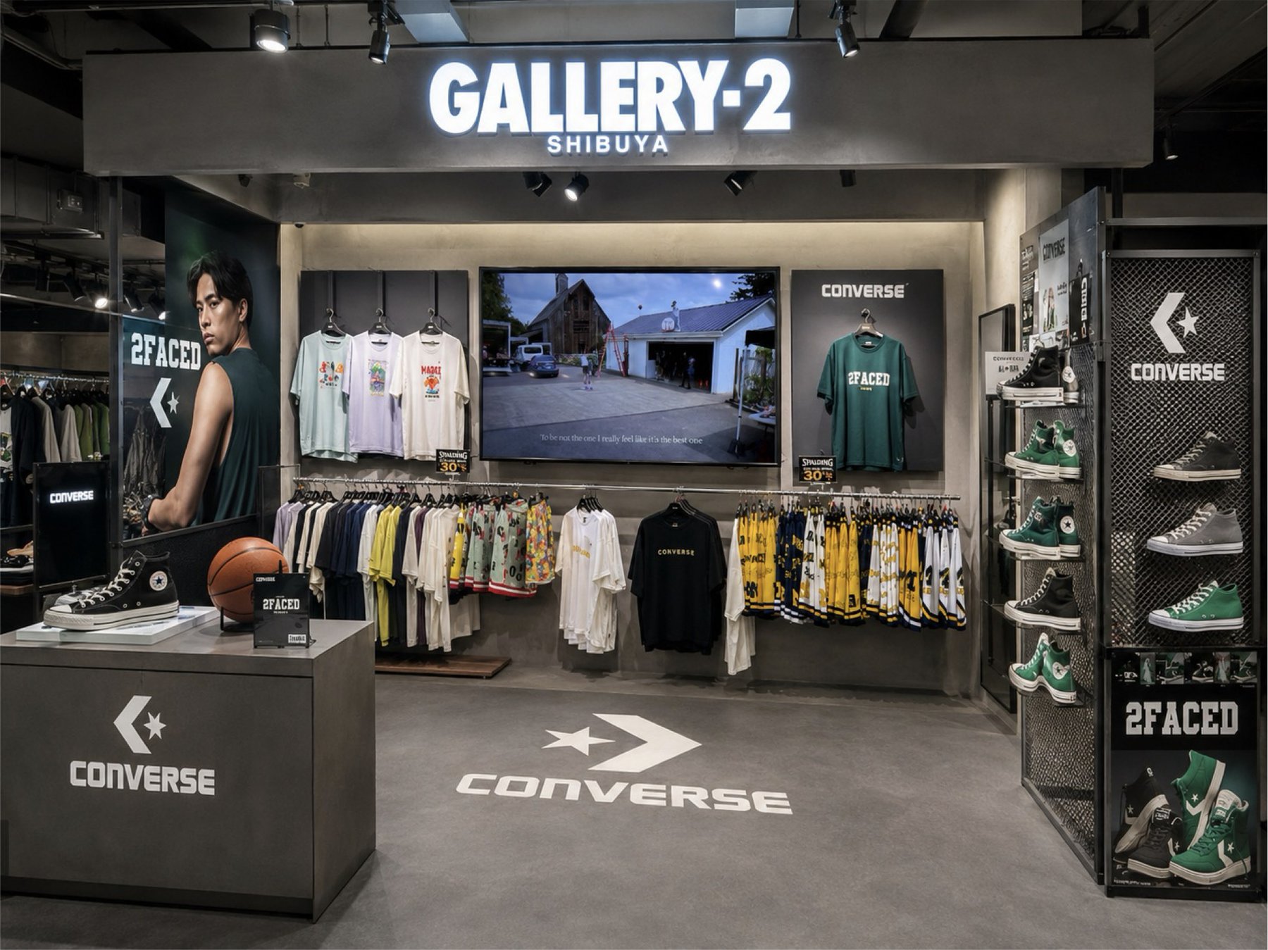 GALLERY-2 CONVERSE コーナーの全景イメージ